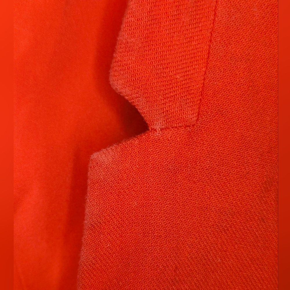 Banana Republic Blazer Size 12 Coral Linen Blend Tailored One Button Workwear - Picture 12 of 13